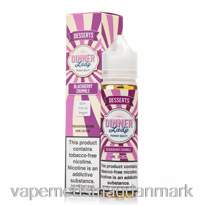 Vape Juice Brombær Crumble - Vape Middag Dame E-væske - 60ml 6mg